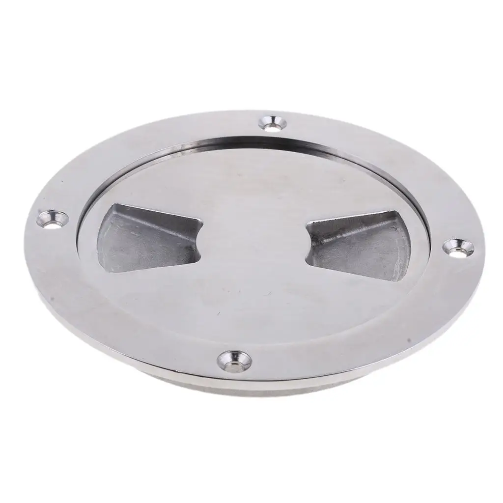 4`` Stainless Steel 304 Boat Deck Plate Marine Inspection Hatch Detachable Cover Hand Tighten