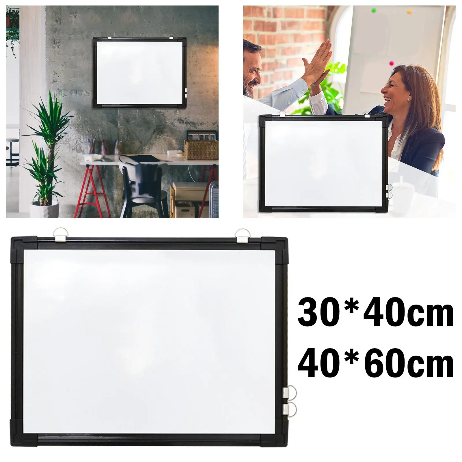 Portable Wall Hanging Whiteboard with r, Markers ,Double Sided Dry White Boards for Door Teaching List