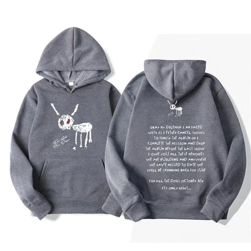 Title 10, Rapper Drake for All The Dogs Letter Hoodie Men...