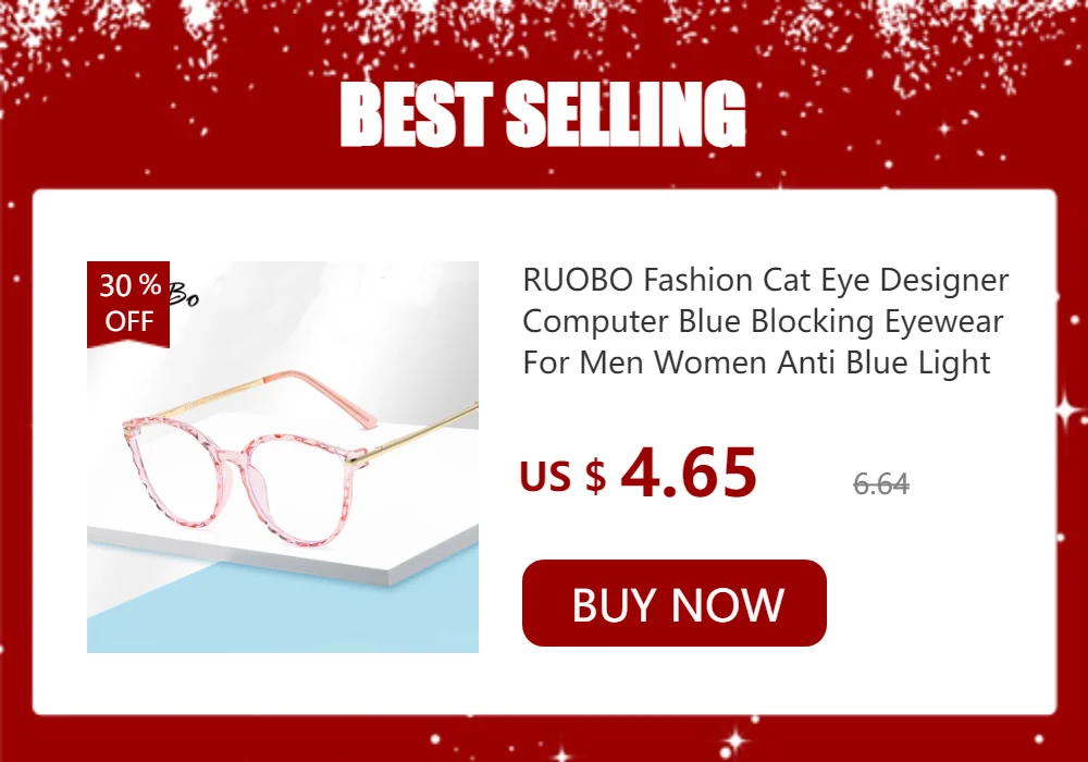 blue light filter glasses RUOBO Brand Cat Eye Vintage Anti Blue Light Glasses Frame For Men Women Computer Blue Blocking Eyewear Optical Spectacle Goggles blue blocker glasses