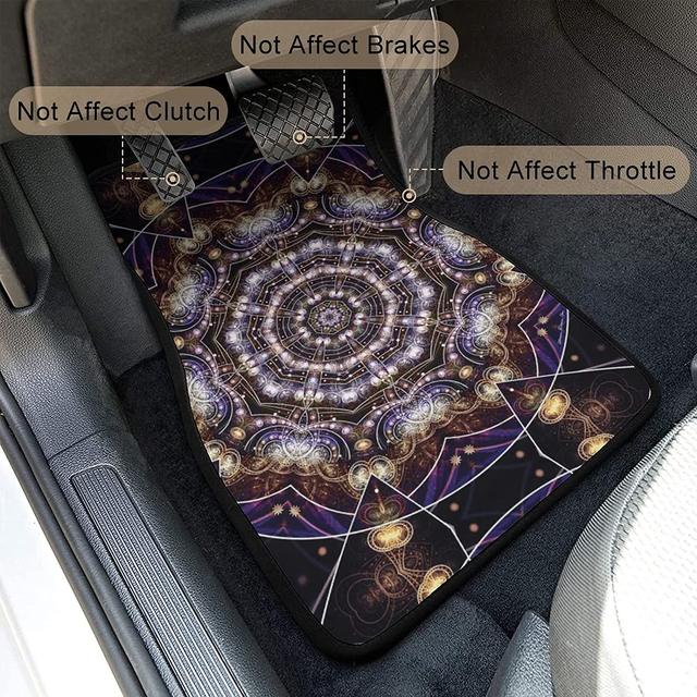 Starry Sky Printed Car Mats Women All Weather Car Floor Mats - Temu