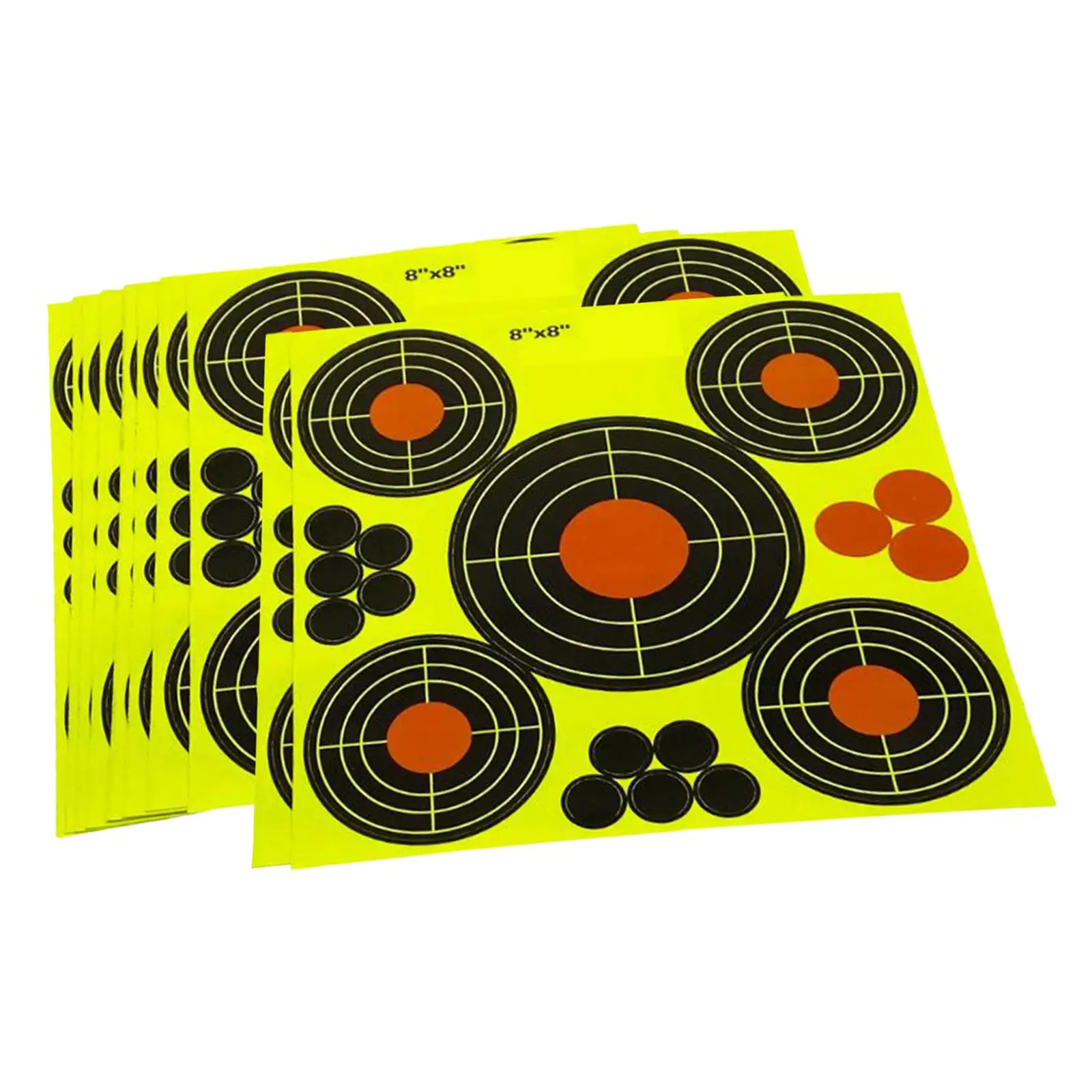 10x 8inch Splash Targets Shooting Practice Outdoor Training Splatter Accessories Round Self Adhesive Target Stickers Aim