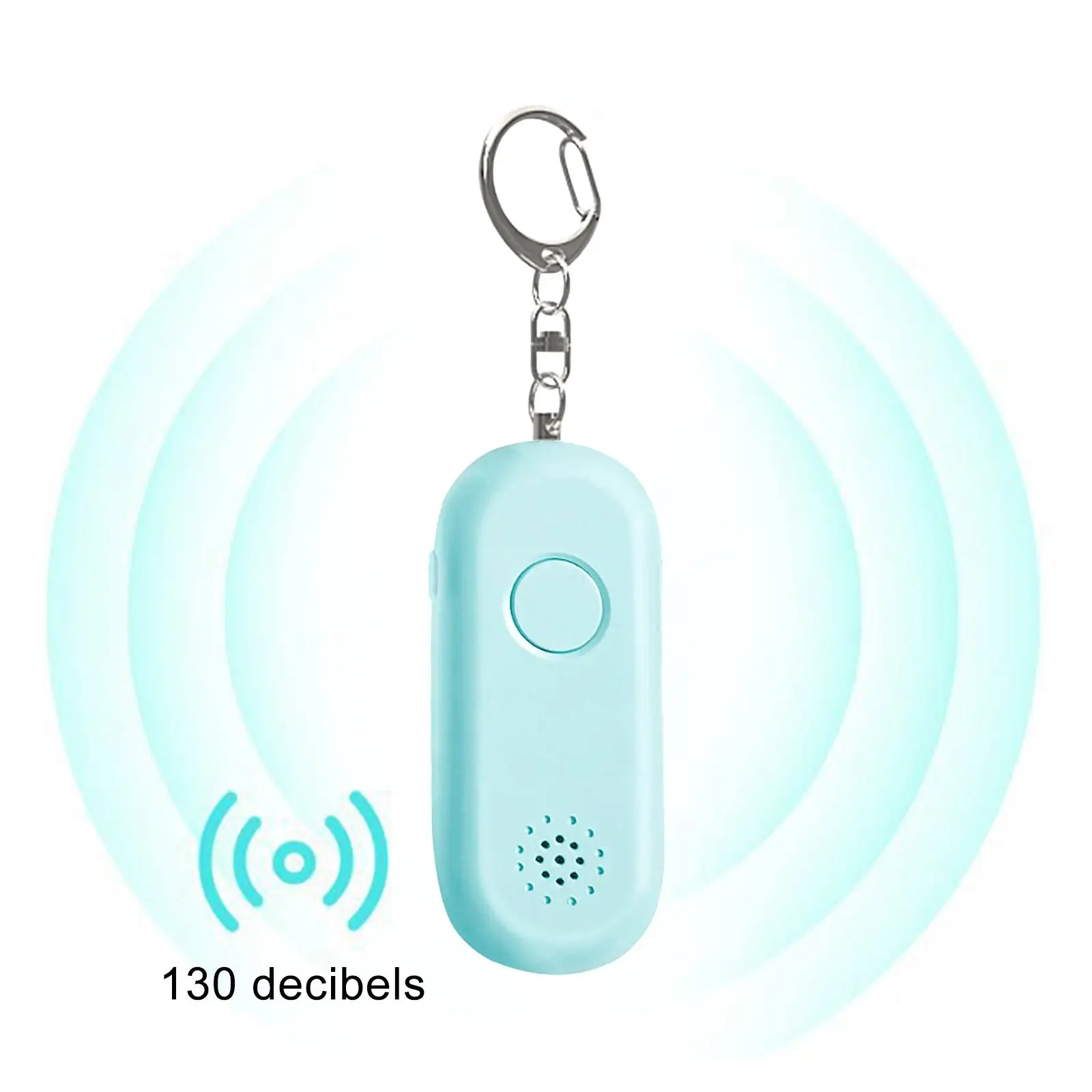 Mini Alarm Keychain Personal Safety Protective Rechargeable Security Alarm for Backpacking Travelling Elderly Emergency Girls