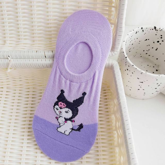 Sanrio Hello Kitty Socks Women Summer Autumn Boat Socks Non-slip