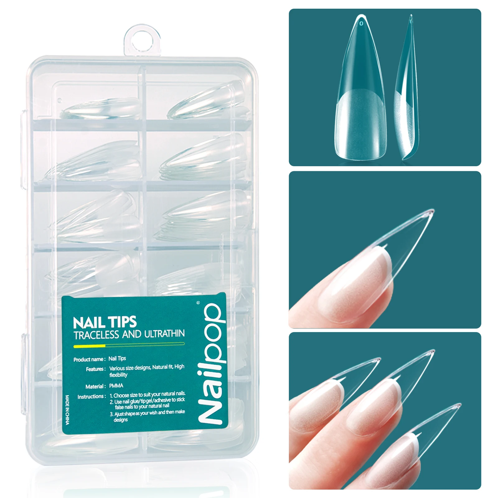 Best of Nailpop 120pcs Acrylic Nails Fake Capsule Short Almond Coffin Square Artificial Nail Extension Soft Gel Tips Accessories Tools Reviews & Tips