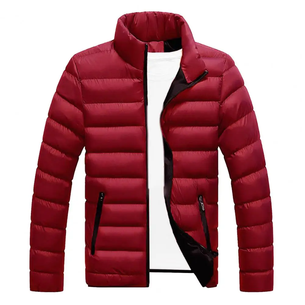 sports jacket Coat Windbreak Warm Cardigan Stand Collar Down Coat for Work golf jacket