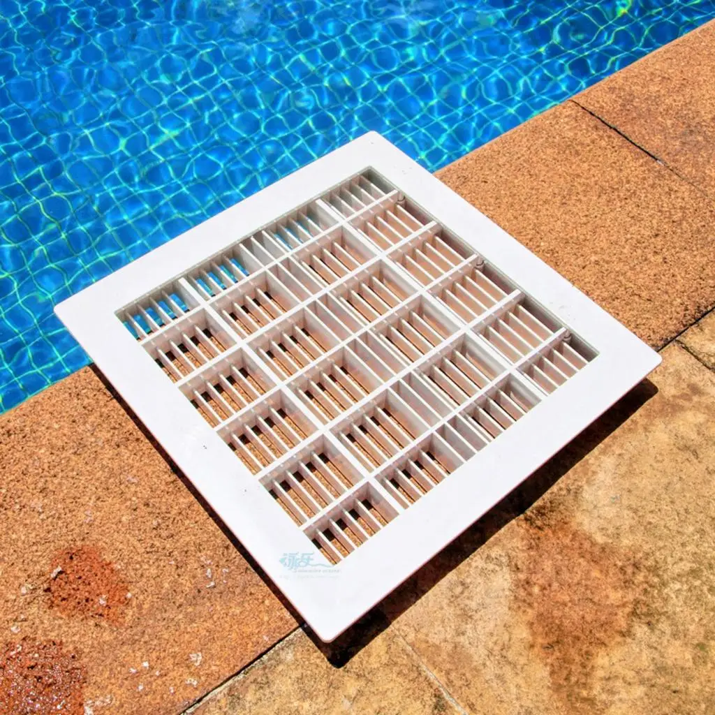 White Main Drain Suction Cover Plate Anti for Inground Pools