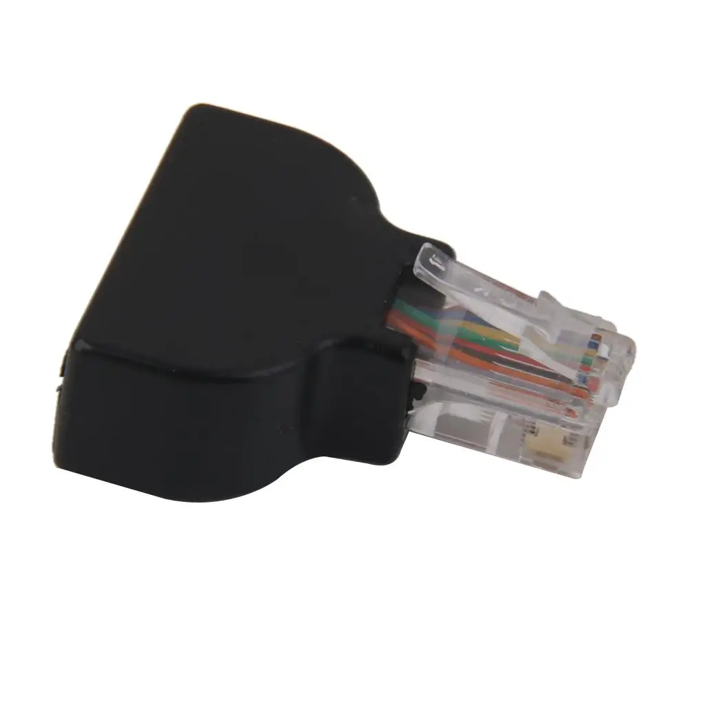  Ethernet Male Plug To  AV Terminal Screw Adapter Converter 