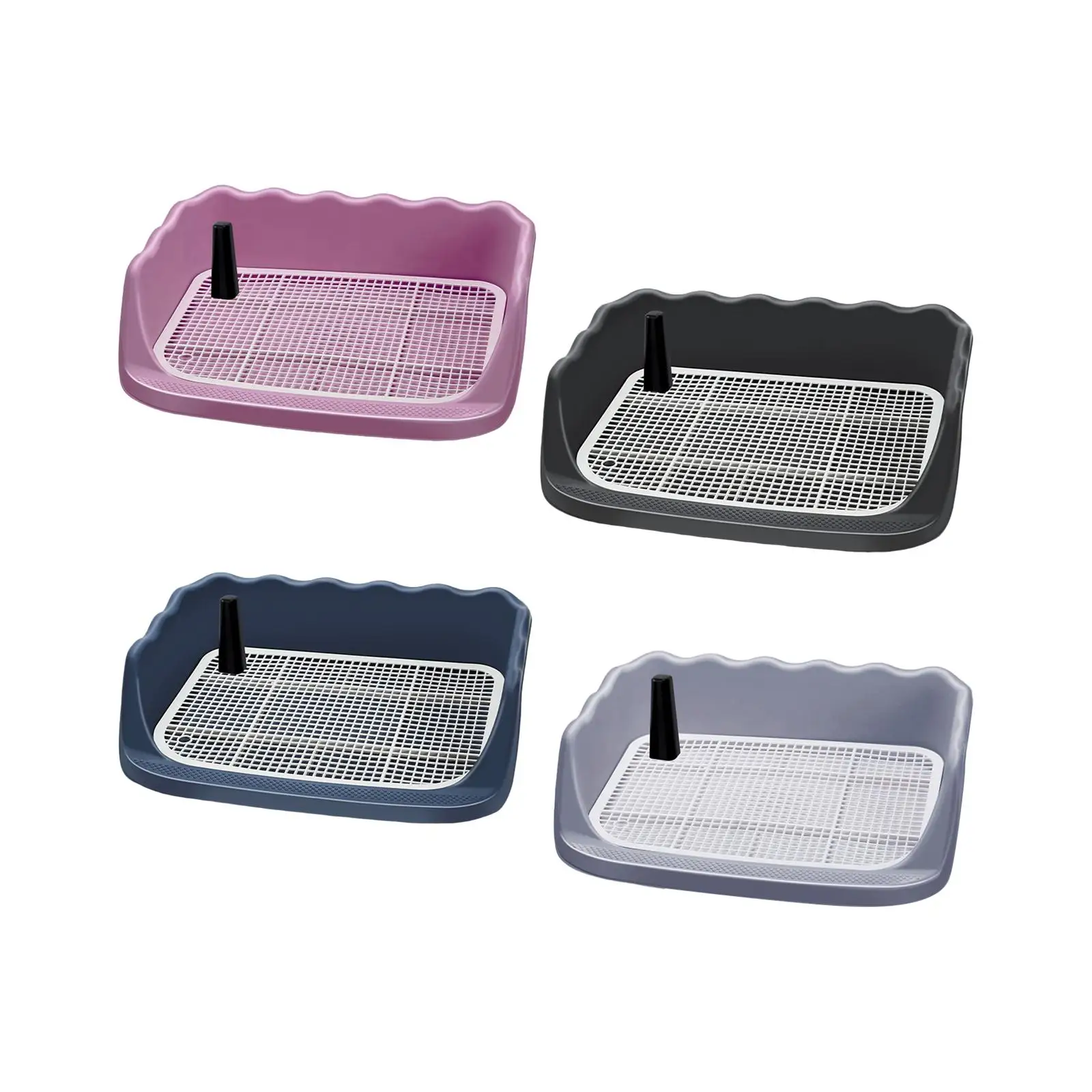 Dog Toilet Large Puppy Training Tray Indoor Dog Potty Tray Pee Pad Holder for Hamster Small Animals Bunny Small and Medium Dogs