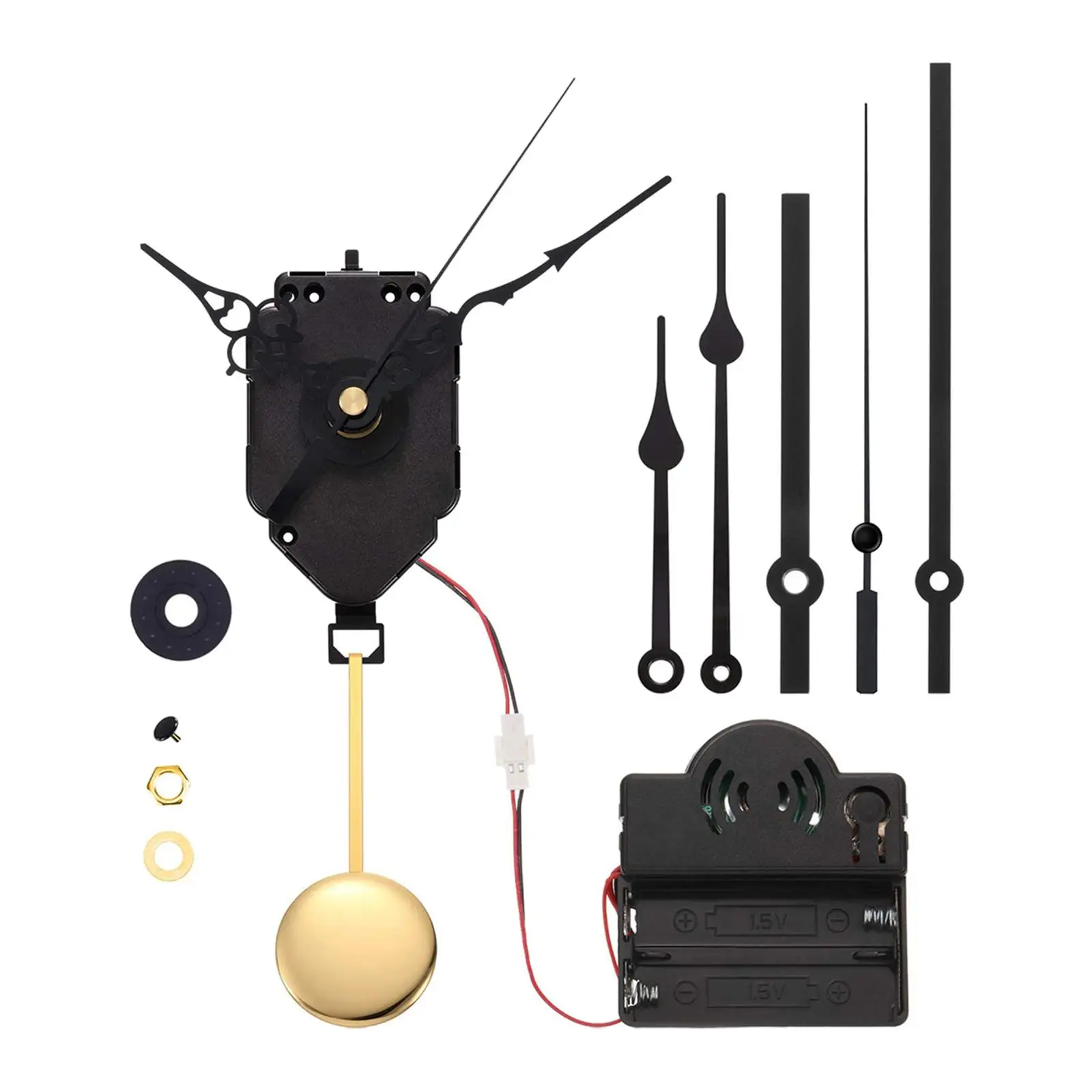 10 Pack Replacement Pendulum Quartz Clock Movement & Metal Hands Clock Making 