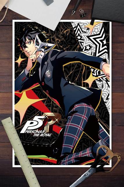 Persona 5 posters e cópias retro arte clássico japonês anime pintura da  lona moderna parede fotos para sala de estar decoração casa - AliExpress