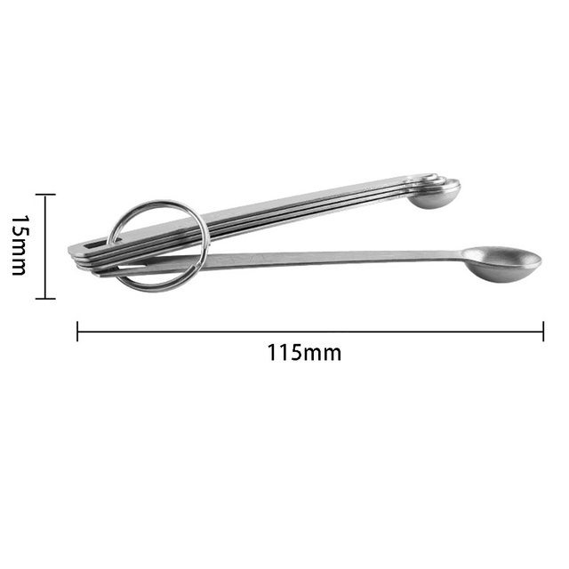 Hot Measuring Spoon Round Measure Cup 1/16-1 Tbsp Bar Kitchen Baking  Tablespoon Tool Cooking Seasoning Spoon - AliExpress