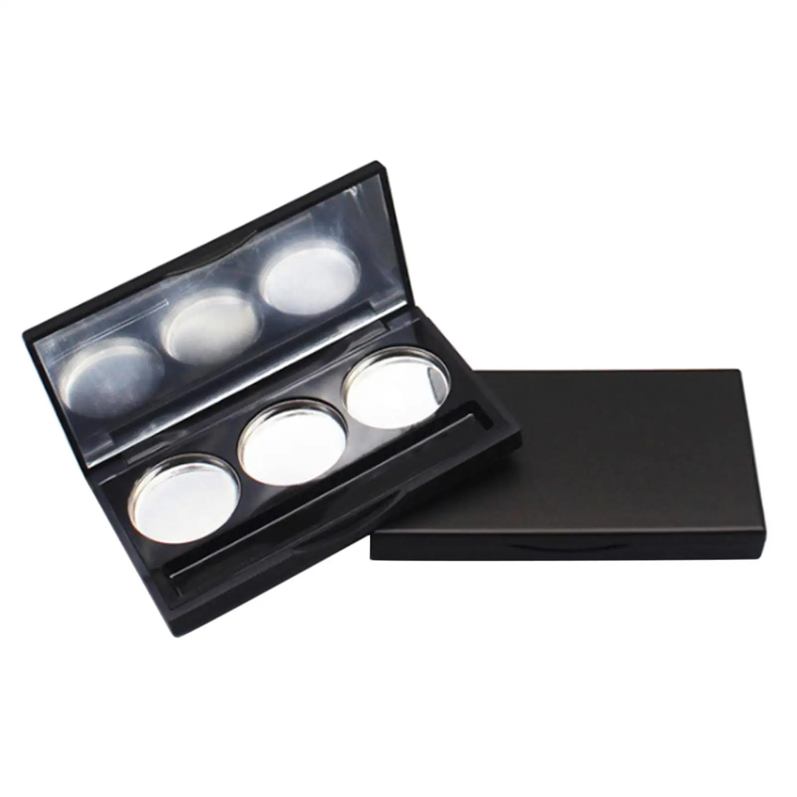 2x 3 Grids Empty Eyeshadow Box with Mirror Empty Makeup Palette Case for Women Girls