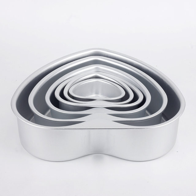 3/4/5/6/8/10Inch Tin Heart Shaped Bread Cake Pan Bakeware Mold