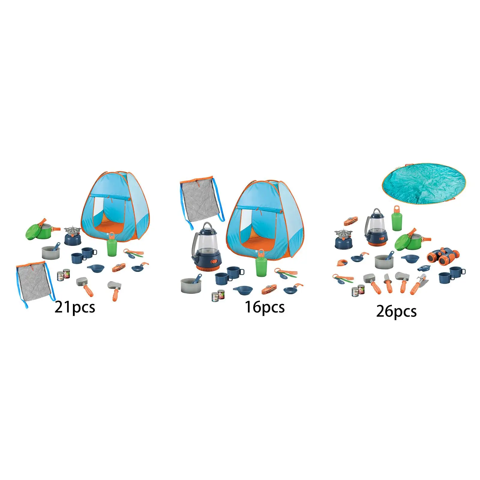 Kids Camping Set with Tent Camping Equipment Tool Pretend Play Set for Toddlers Children Boys