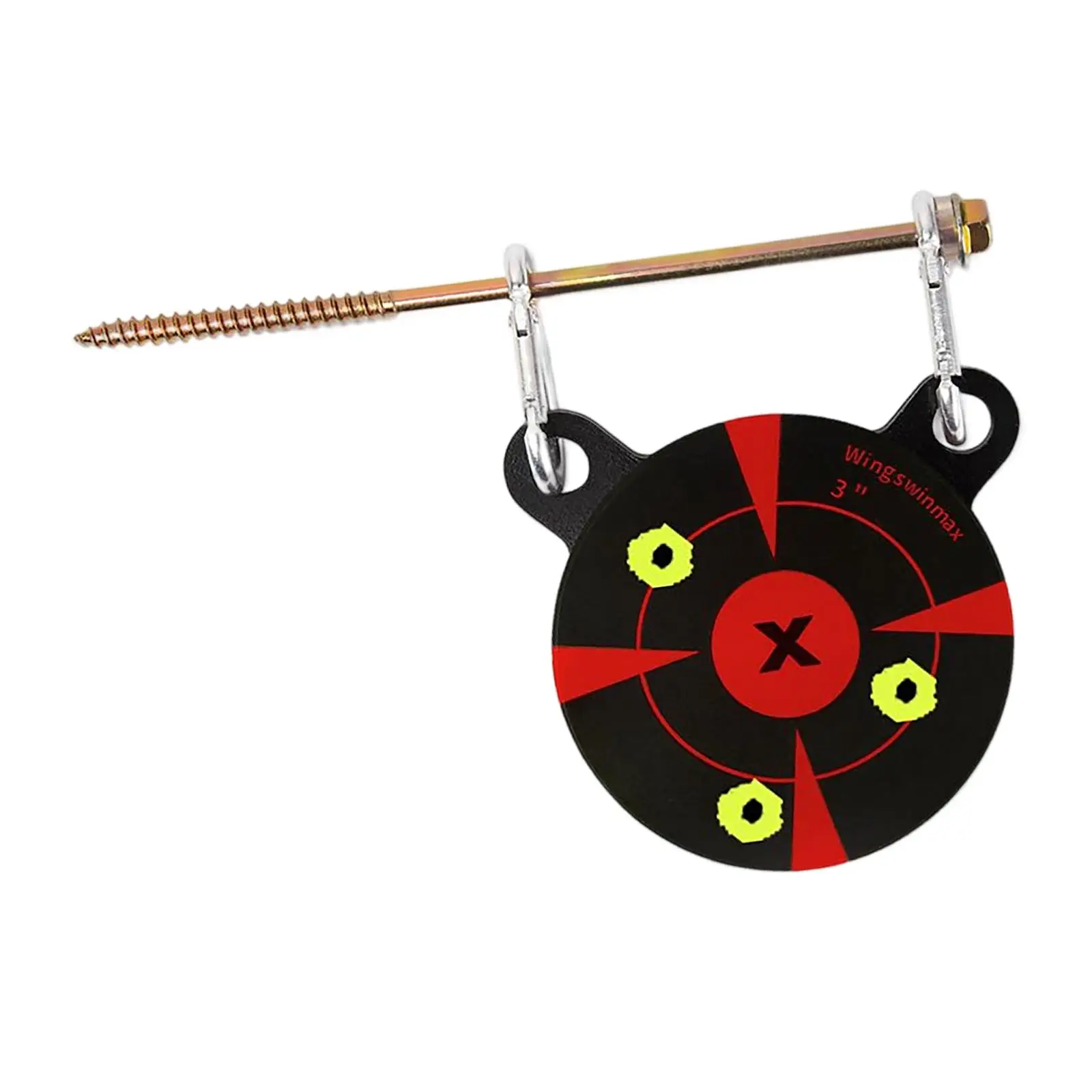  Thick Target, Outdoor Resistant with Hooks Double Hole Alloy Shot Practice Target for Professionals Training, Outdoor Sports