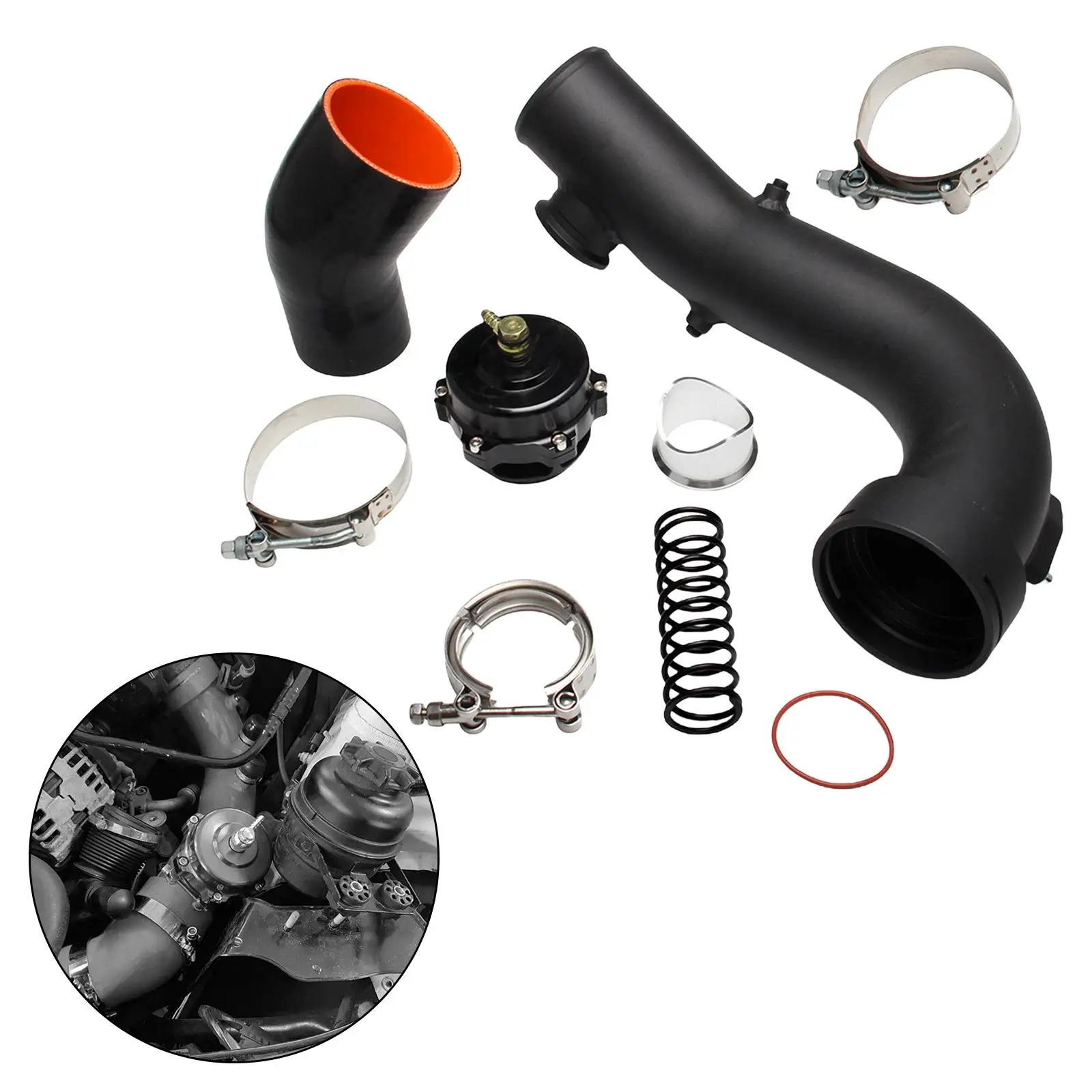 Air Intake Turbo Charge Pipe Cooling Kit for BMW N54 Replaces Easy to Install