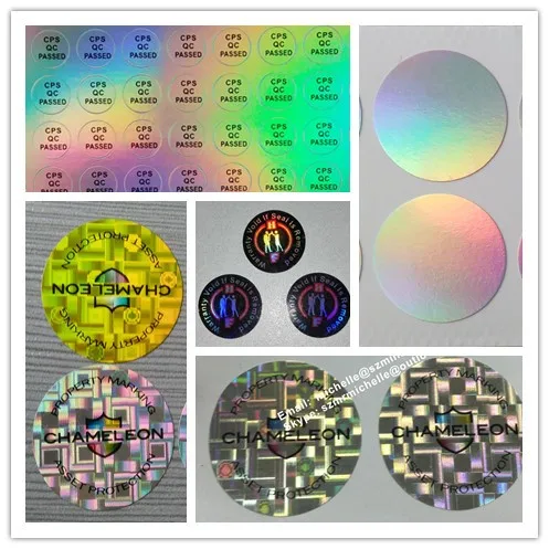 Custom Holographic self adhesive destructible paper for printing A4 hologram  anti-counterfeit sticker vinyl - AliExpress