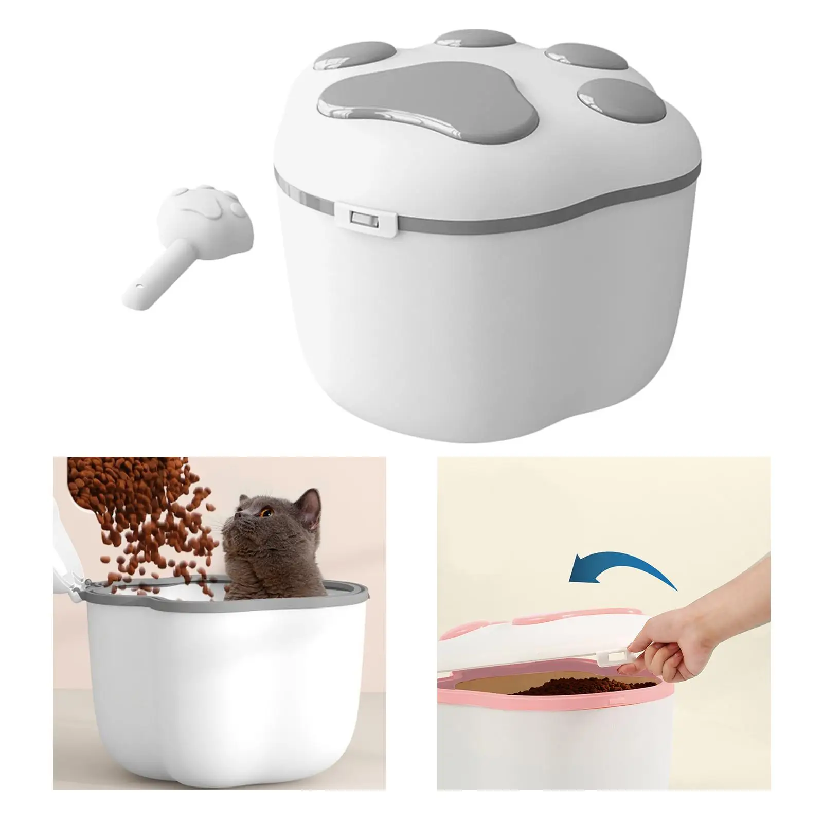  Dog Food Storage Container Rice Flour Bin with Lids -proof