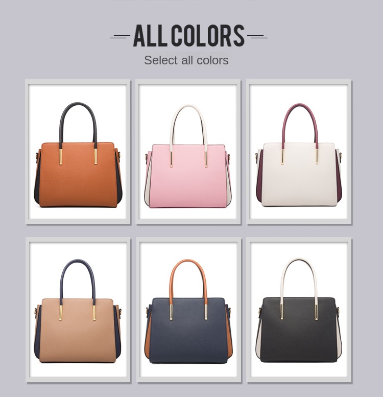 Borsa Donna Top Quality Fashion Color Matching Borsa Madre in quattro pezzi Borsa a tracolla fresca, semplice e pratica_voghion.com