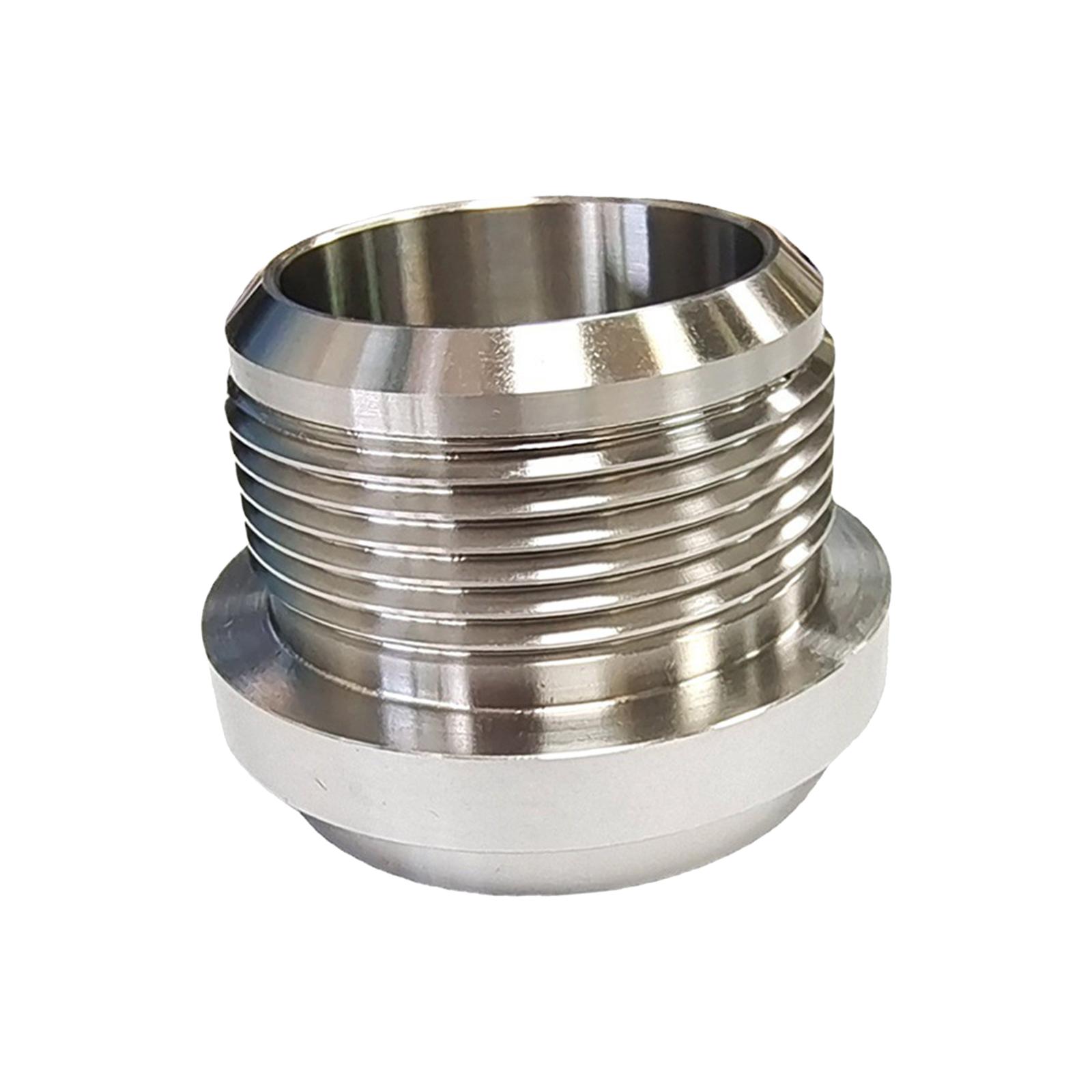 Stainless Steel Male Weld on Fitting Assembly Easy to Install Fuel Oil Coolant Fluid Air Bare Male Billet Weldable Fitting