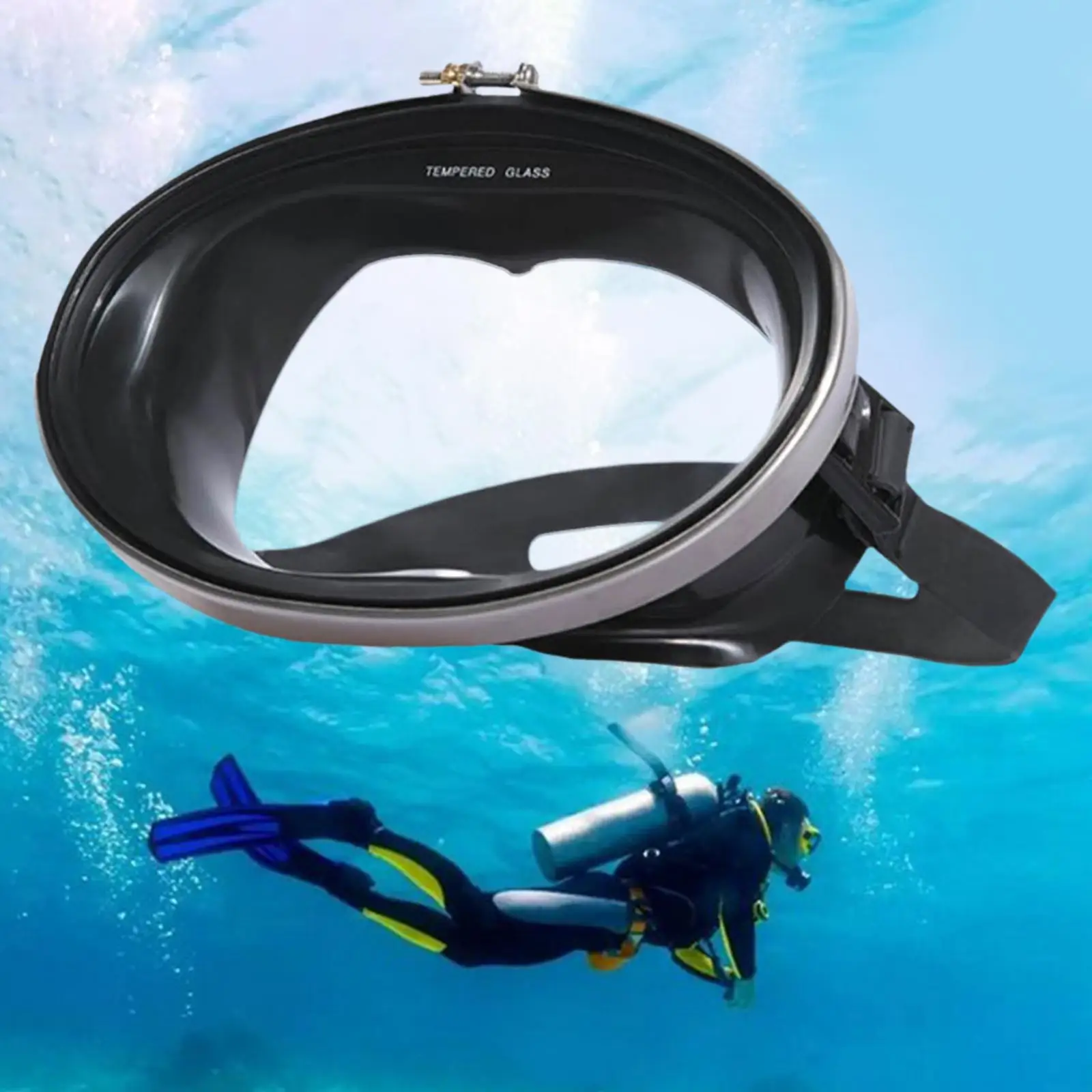 Diving Waterproof Single Lens  Fisherman Swimming Goggles