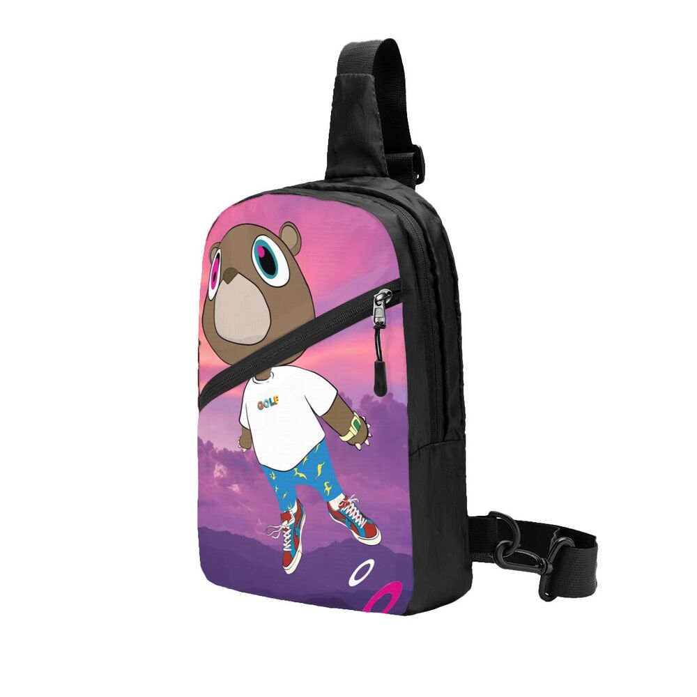 Engraçado Kanye West Meme Sling Peito Crossbody