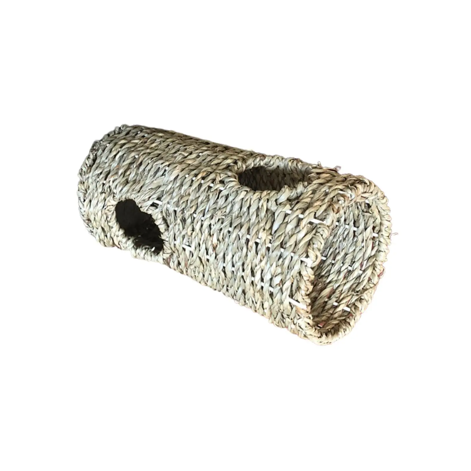 Hamster Grass Tunnel Durable Lightweight Tube Burrow House Straw Tunnel for Hamster Hedgehog Mice Ferrets Small Sized Animals