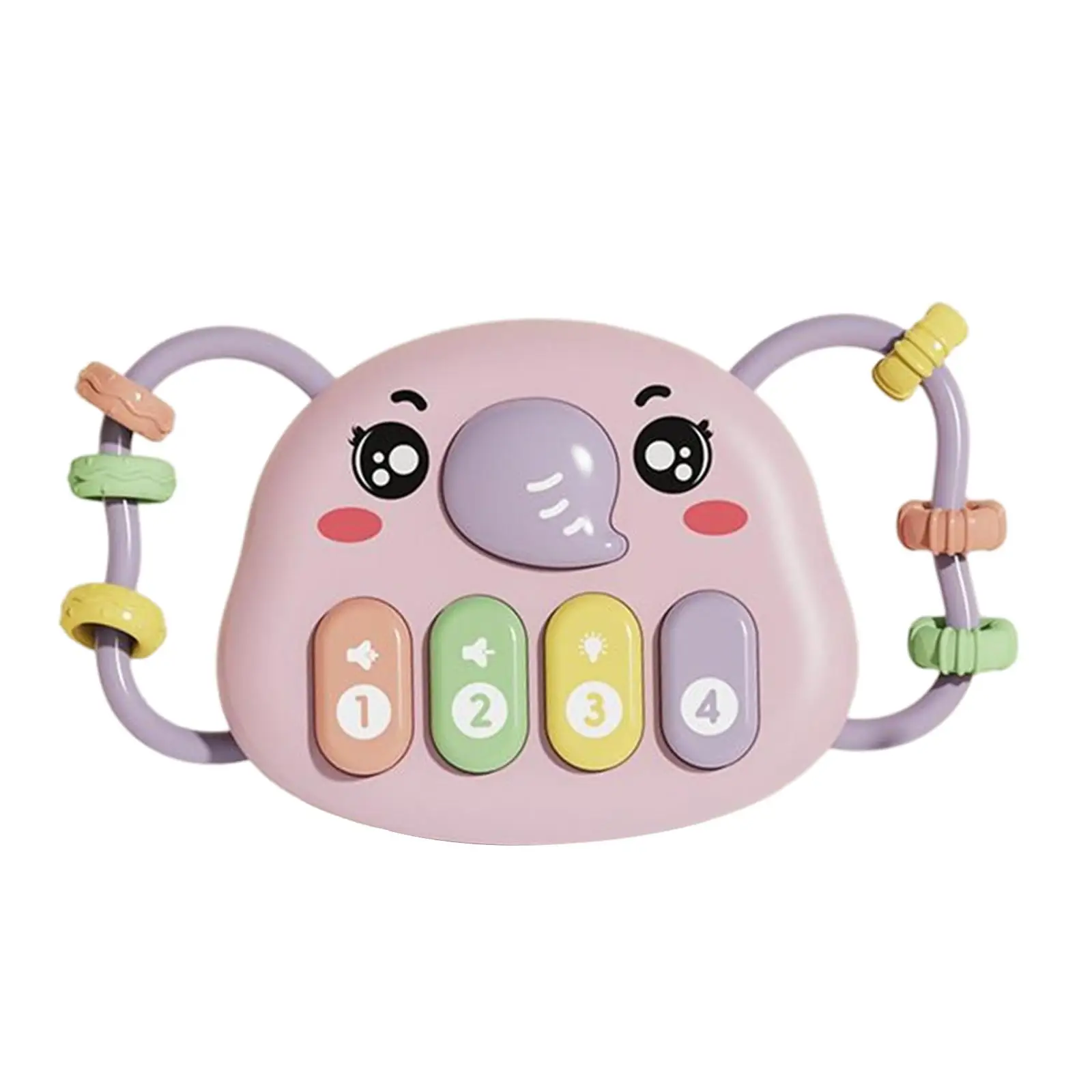 Developmental Musical Toys Multifunctional with Lights Hand Beat Drum Piano for Infant