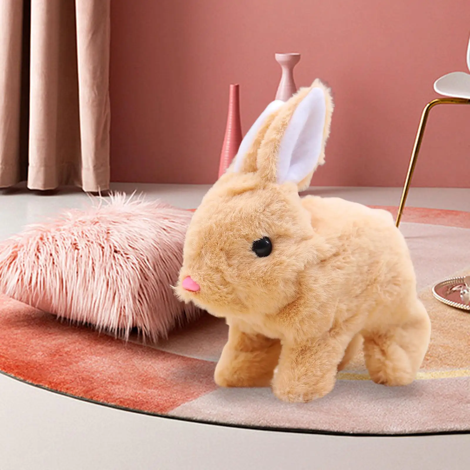 Interactive Rabbit Toy Stuffed Animal Cute for Girls and Boys Festival
