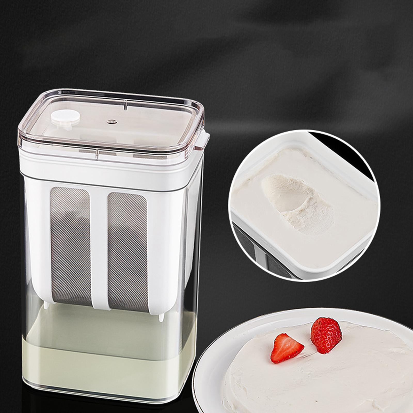 Yogurt Strainer Greek Yogurt Maker Soy Milk Nut Greek Usage Food Strainer Stainless Steel Filter