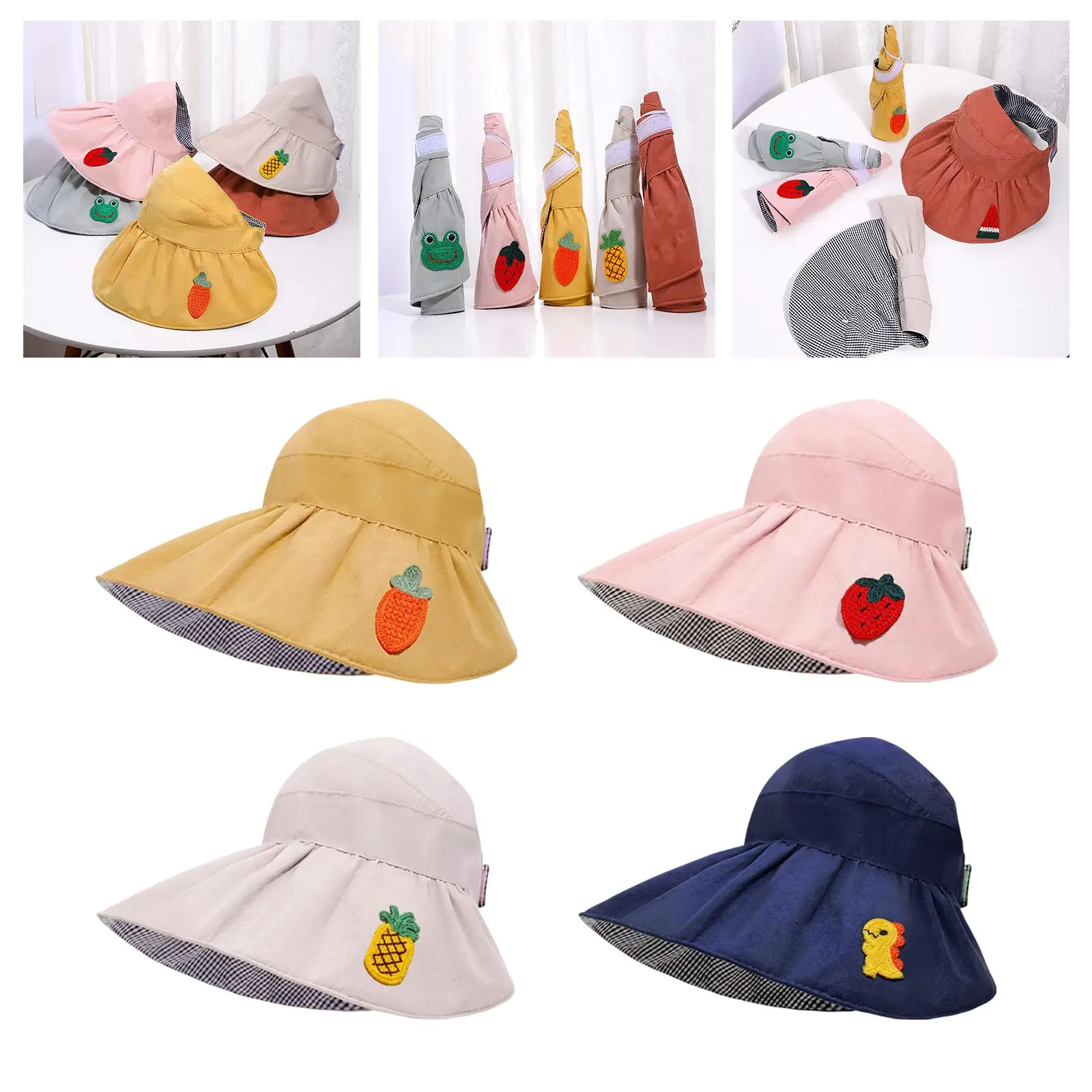 Summer Children Fisherman Hat Sun Protection Boy Girl Kids Sun Hat Daily Travel Beach Hats Girls Boys Sun Hat