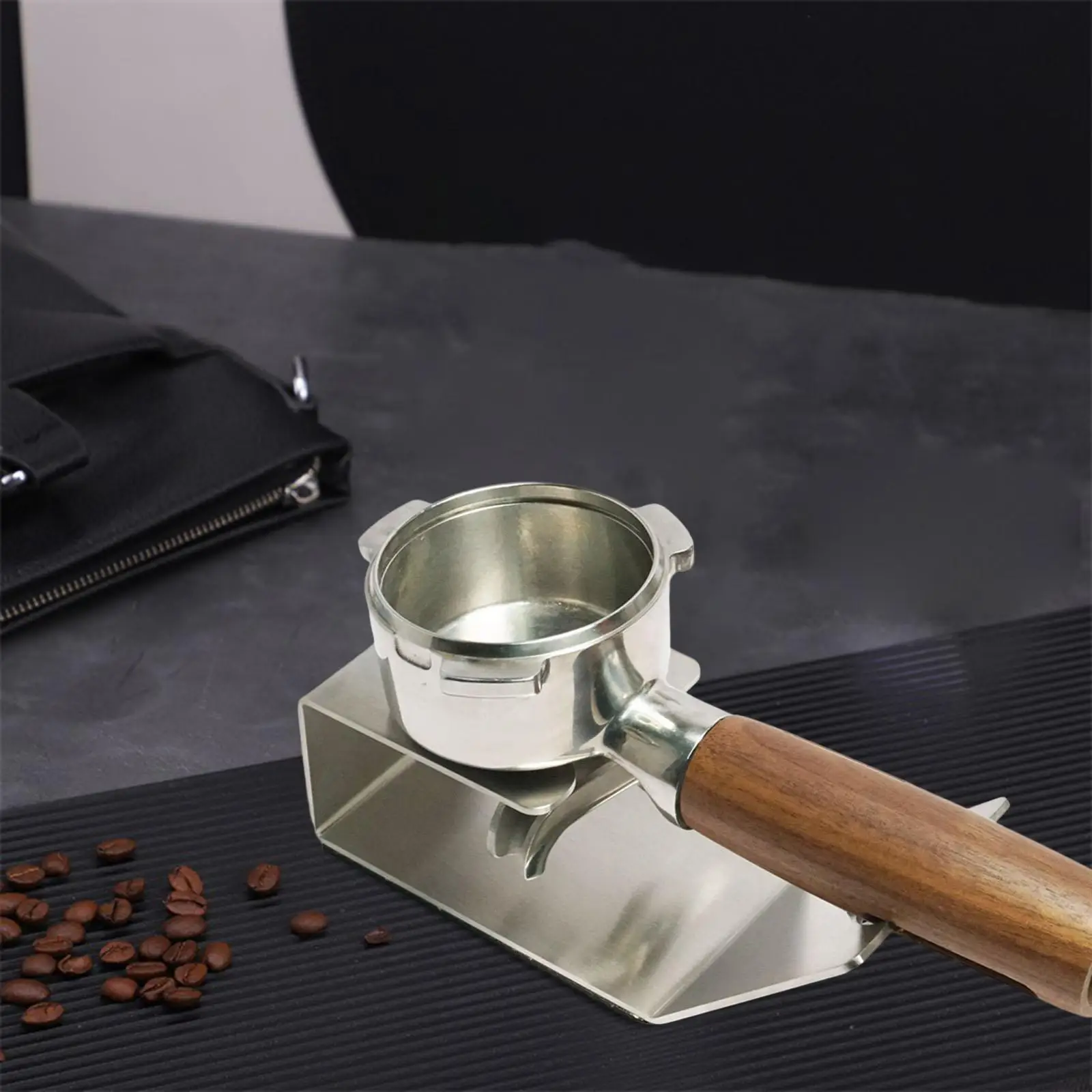 Stainless Steel Tamper Station Coffee Machine Tool for Bottomless Portafilters Barista Accessories Coffee Portafilter Stand
