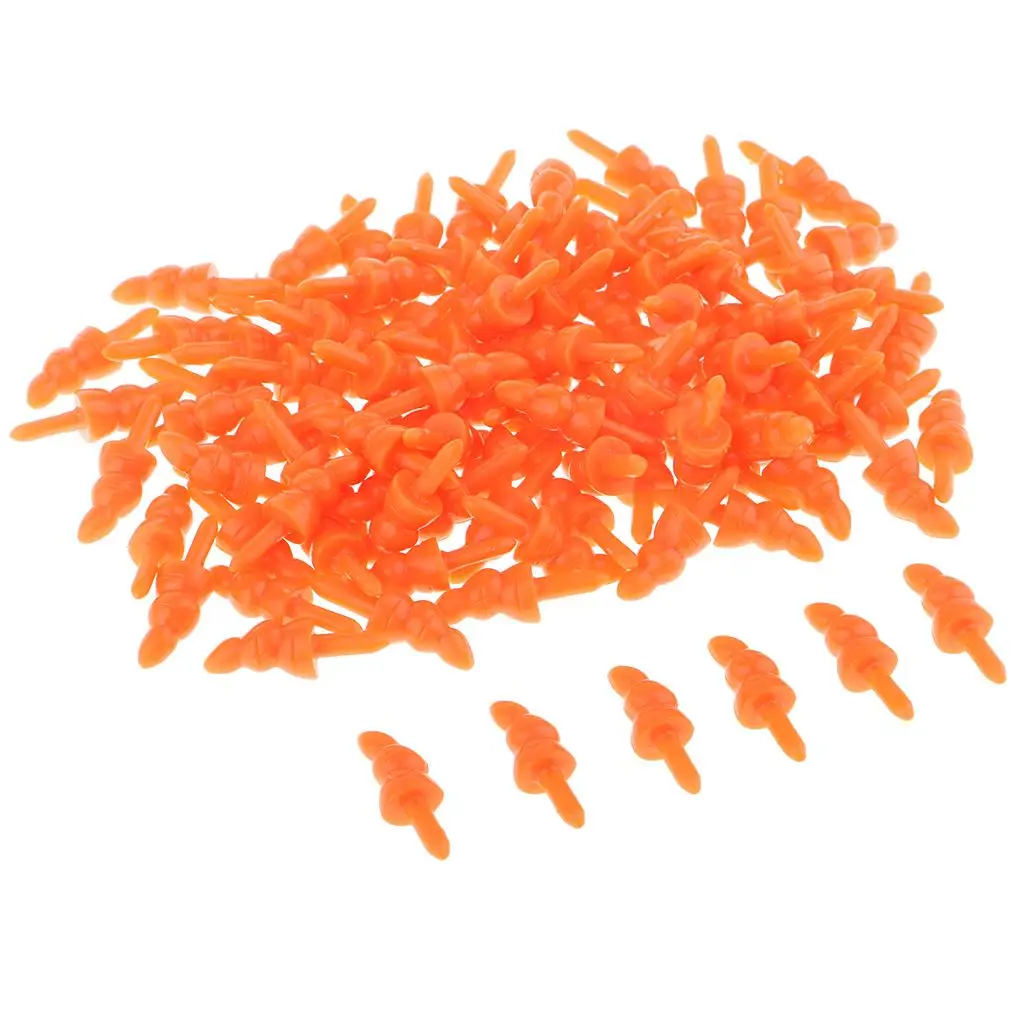 100x Safety Noses  Accessories for Animal Dolls Toys Making 25x8mm