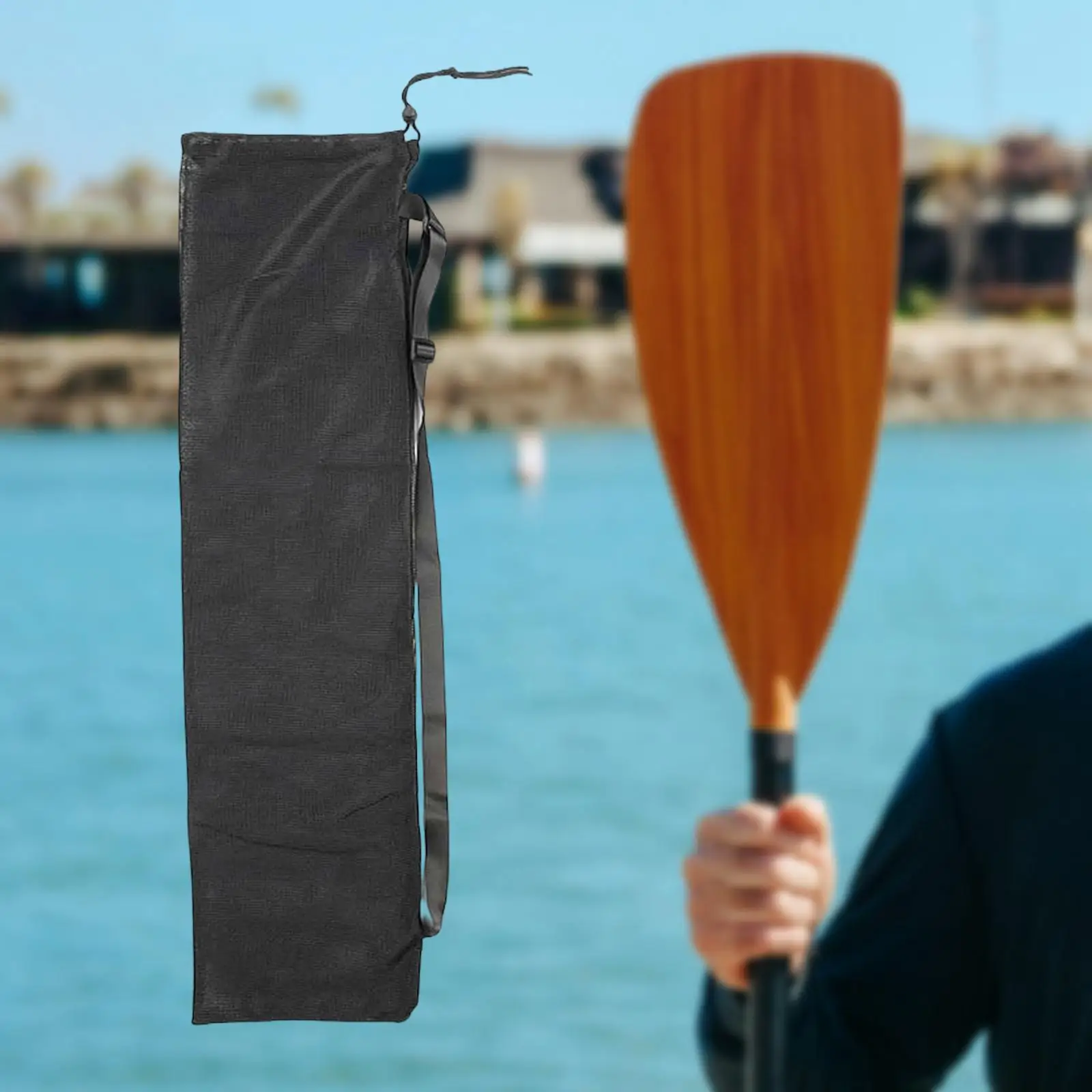 Portable Kayak Paddle Bag Quick Dry Bag Adjustable Shoulder Strap Paddle Cover Case Canoe Pouch Paddle Storage Bag