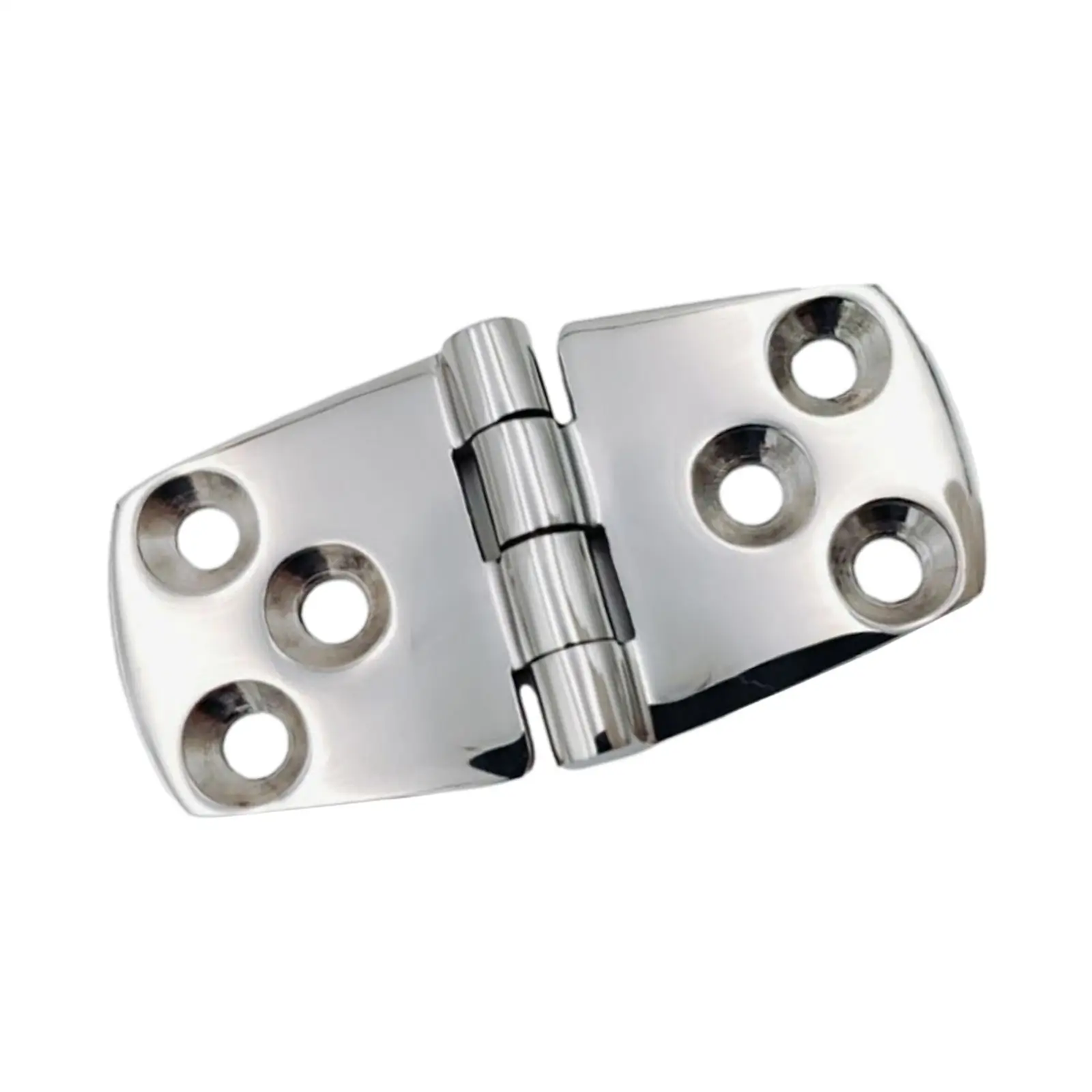 Boat Hinge 6 Holes Cast Solid Boat Strap Hinge Accessories Stainless Steel Polished for Door RV Window Hatch Cabinet