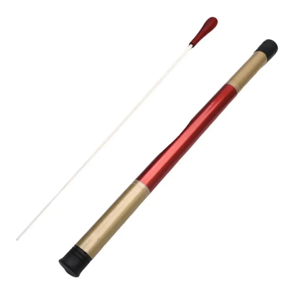 Music Orchestra Baton Red Handle Conductor Baton with Tube Sleeve