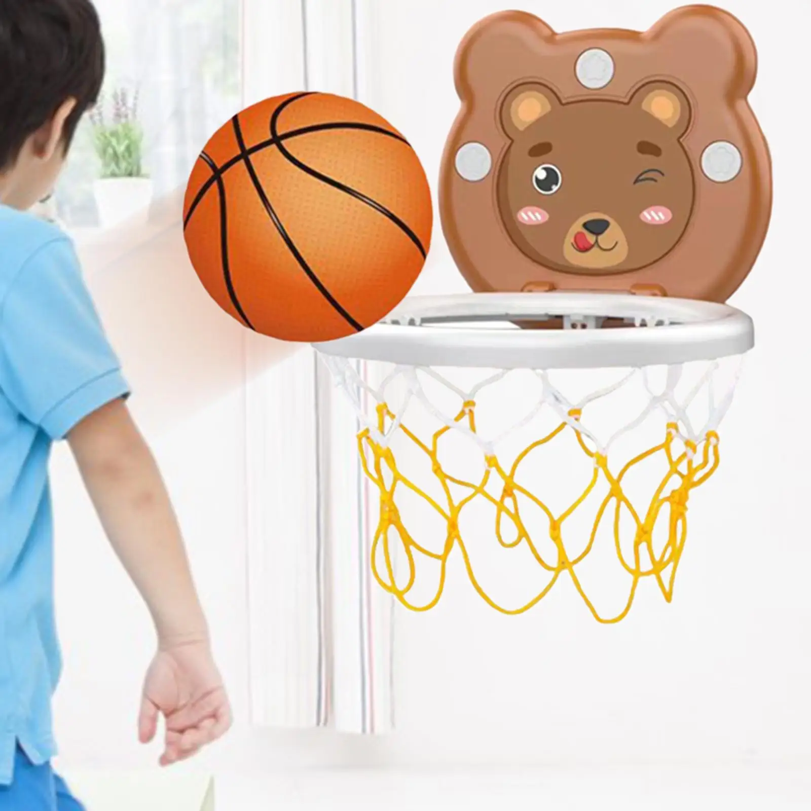 Mini Basketball Hoop Set Early Educational Toys Interactive Toys for Door