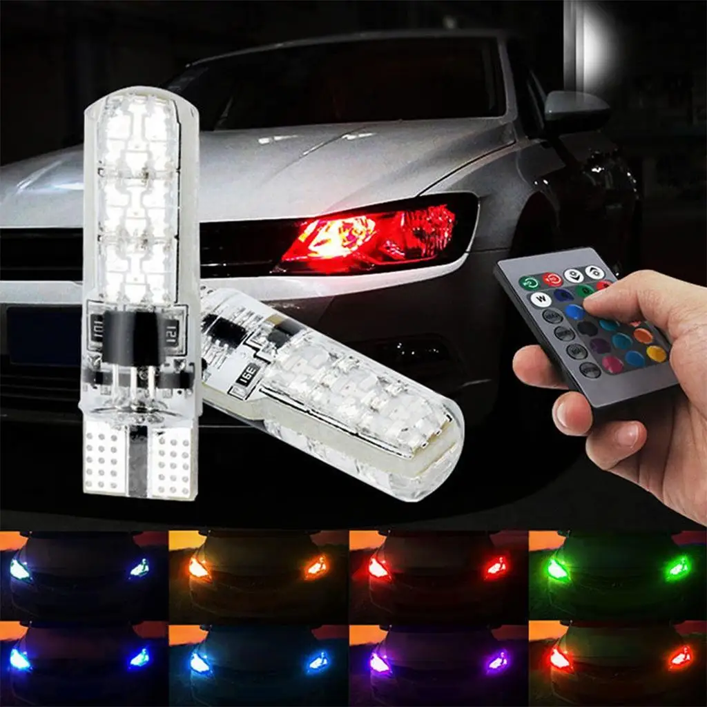 210 RGB LED Bulb for Reading/Clearance/Trunk Light Lamp Remote
