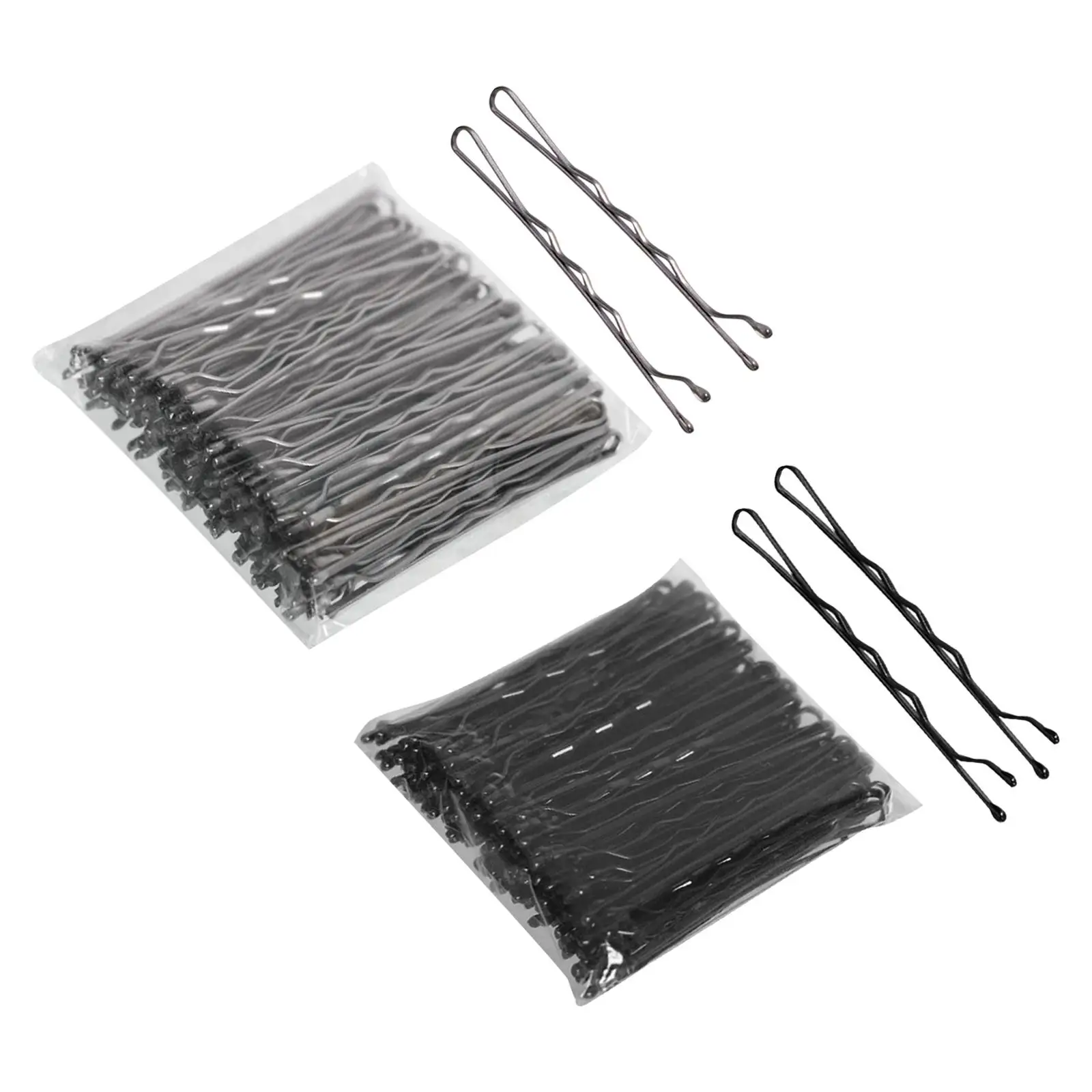 100x Hair Pin Keep Hairs in Place Fit All Hair Types Crimpled Slideproof Hair Accessories for Hairdressing Salon Girls Lady