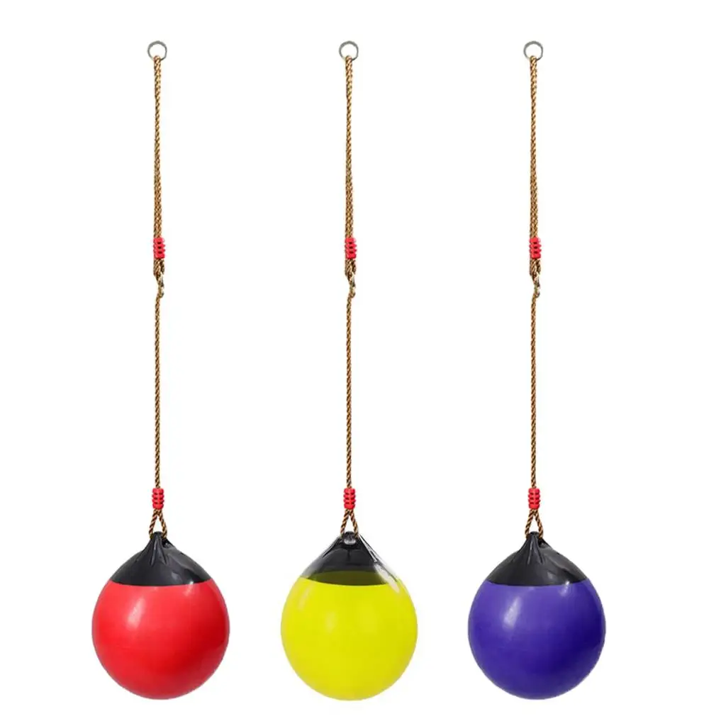 Ball Swing Seat with Heavy Duty Rope Hanging Multiple Colors for Kids