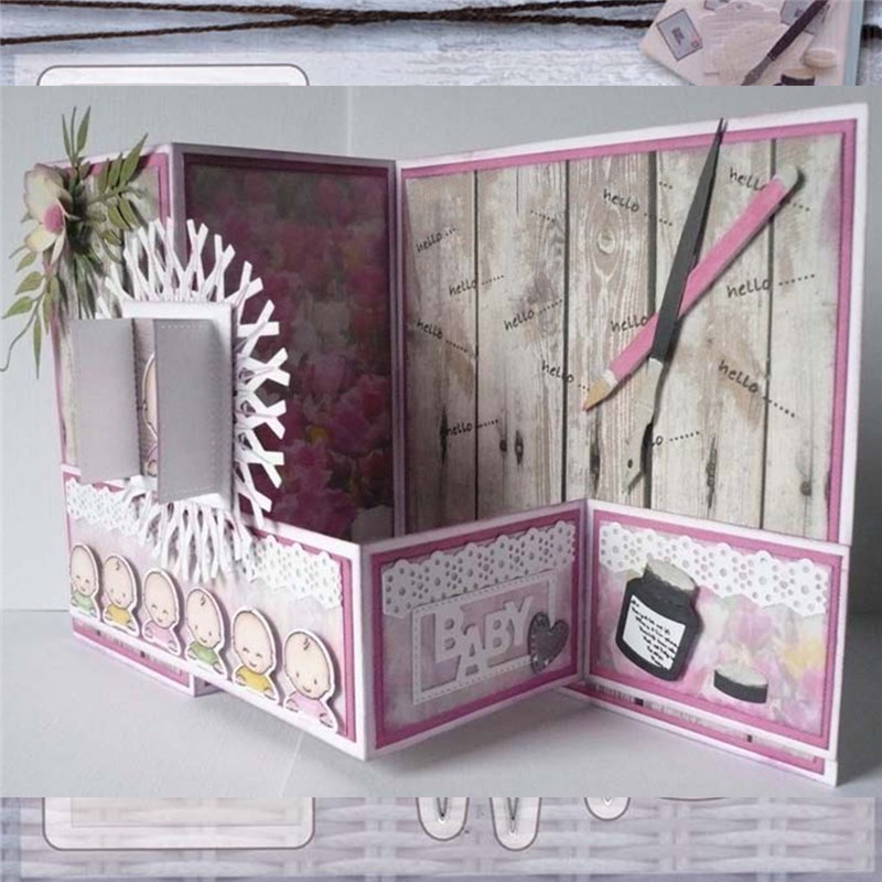 Description Picture 3 of itemPen Element Metal Cutting Craft Dies Scrapbooking Album Embossing Card Making Paper Die