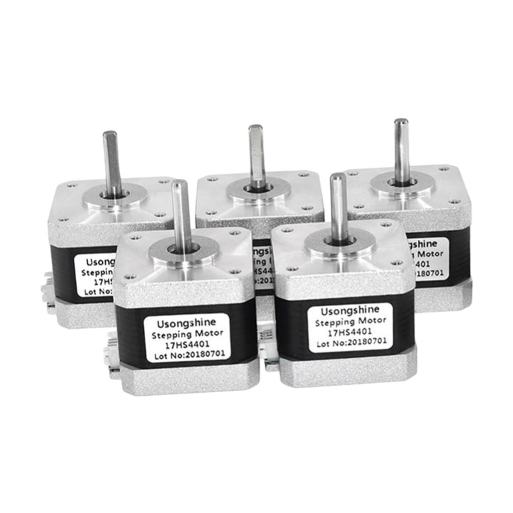 5Pcs Nema17 Stepper Motor 1.5A 4-lead for 3D Printer CNC Engraver