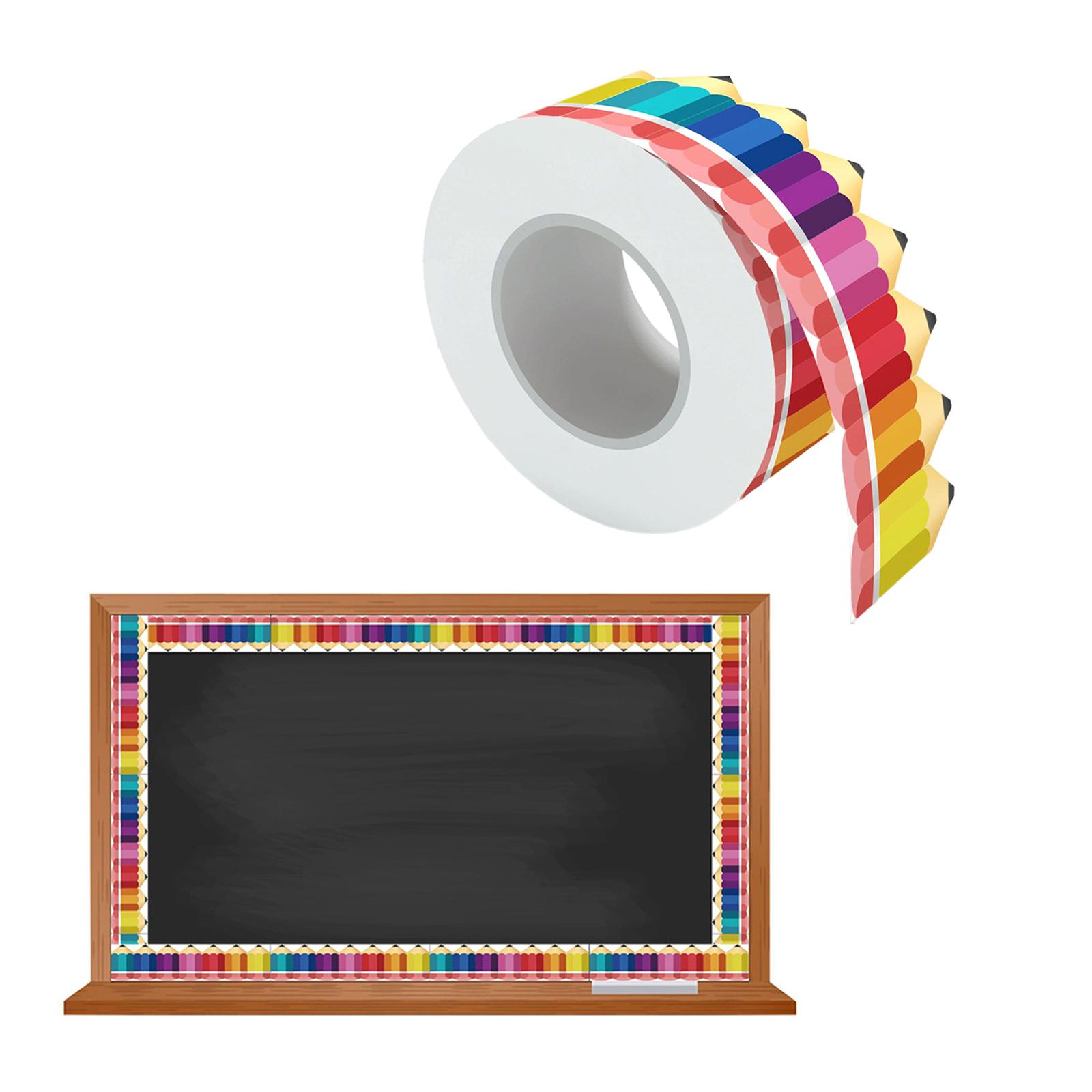 Description Picture 5 of itemPencil Bulletin Board Borders Cute Stylish Border Trim Stickers Classroom Borders for School Chalkboard Home Classroom Decor