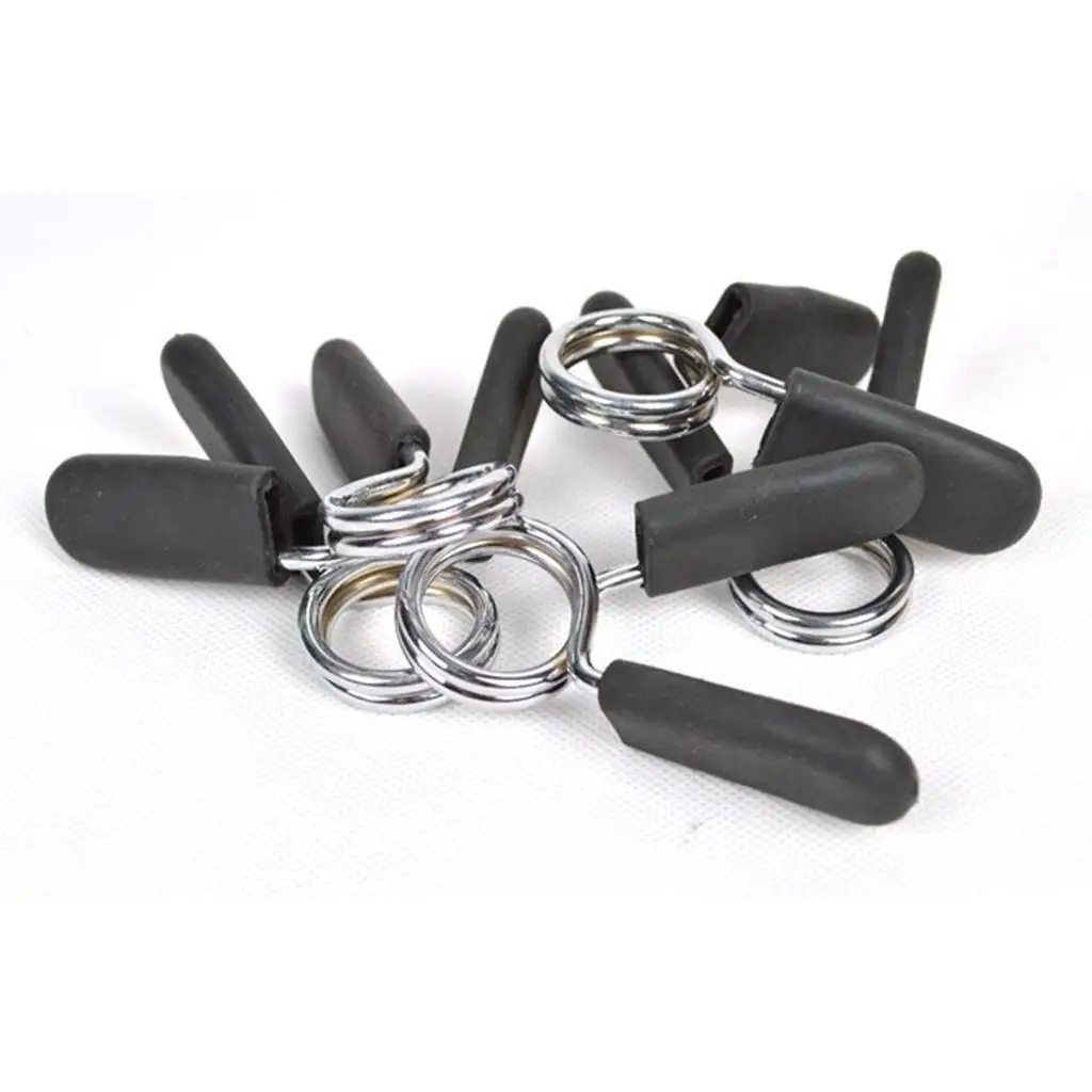 Barbell Clamps for Locking Standard Bar Spring Clips for Dumbbell