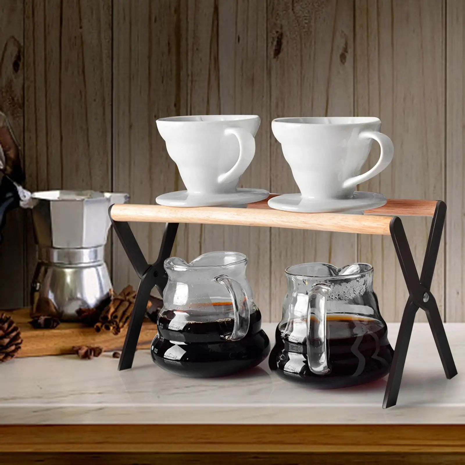 Pour Over Coffee Station Dripper Holder for V60 Portable for Office Counter