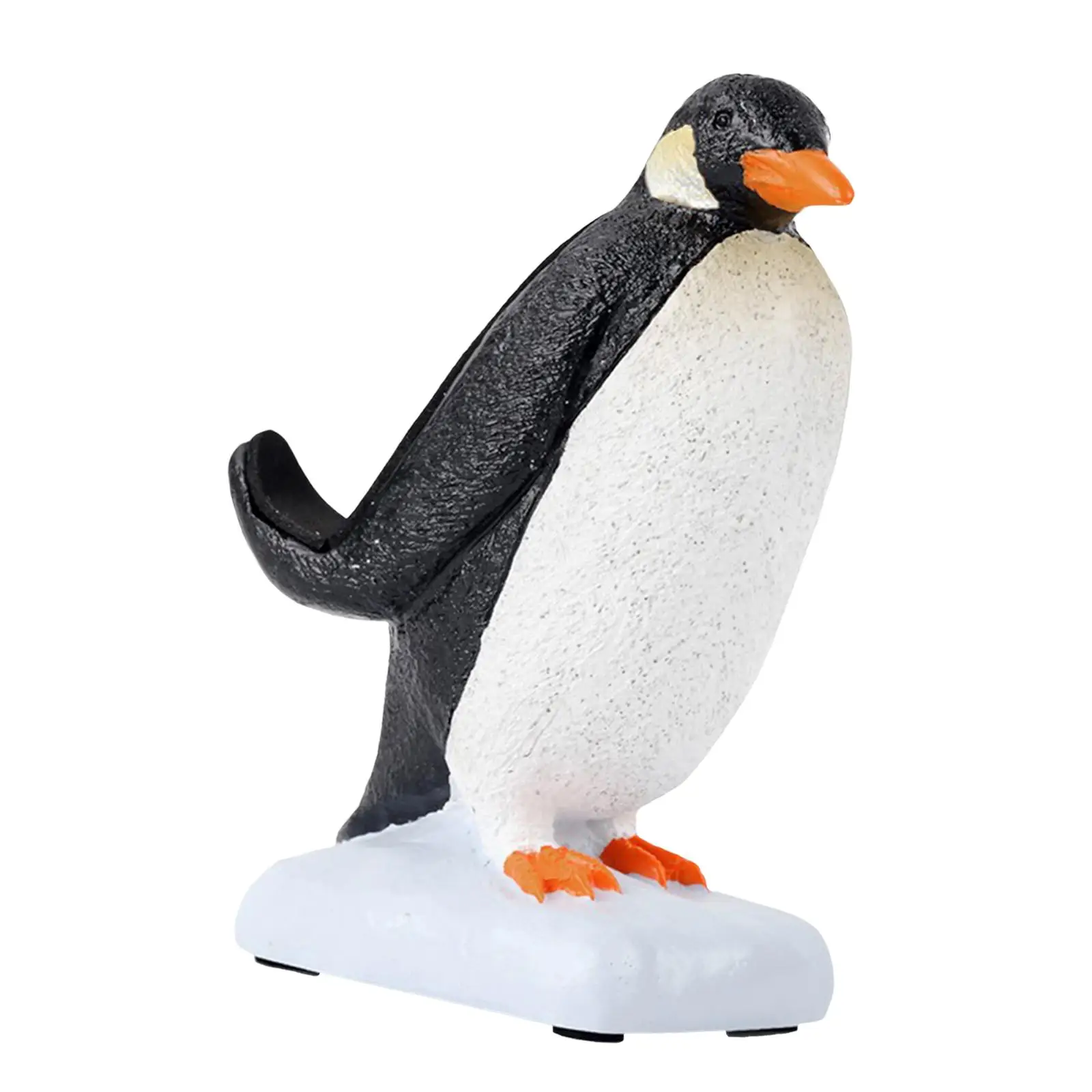 Resin Animal Penguin Statue Desktop Phone Holder Stand Anti Slip Cradle Desktop Figurine Decor Crafts for Office Home Travel
