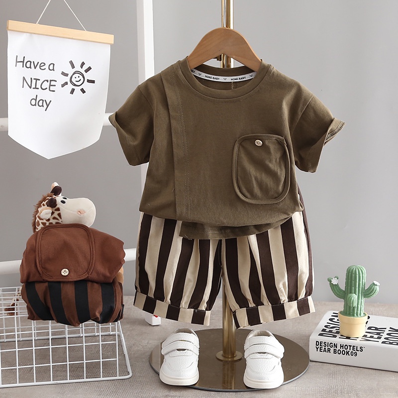 Title 1, 2Pcs T-shirt Shorts Set Baby Sommer Kleidung Mo...