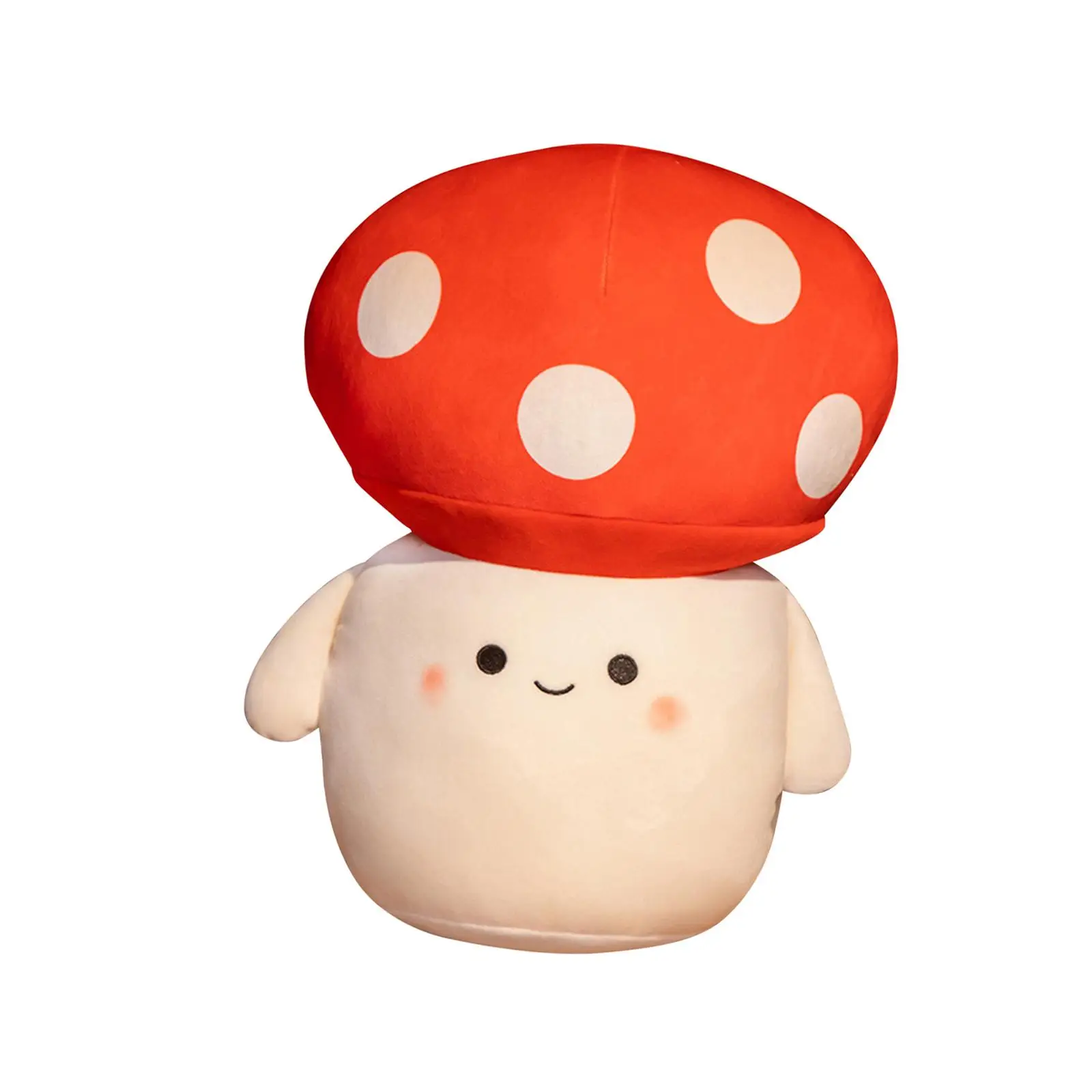 Lovely Plush Mushroom Toy Sleeping Accompany Toy Ornament Soft Sleeping Pillow for Home Living Room Sofa Decor Housewarming Gift