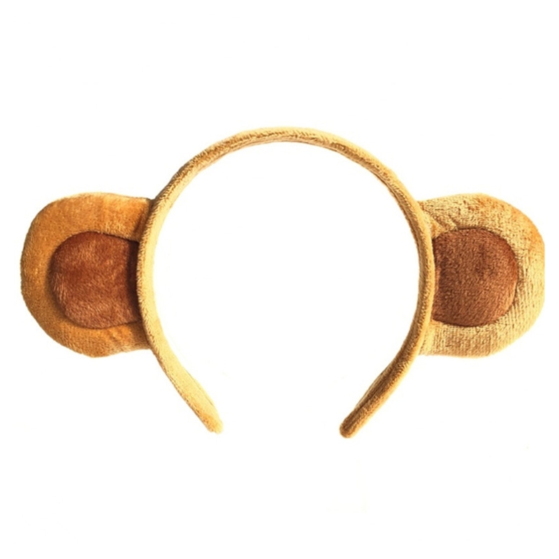 Cartoon Plüsch Stirnband Tier Muster Affe Ohren Haarband Banana Haar Hoop Halloween Weihnachten Requisiten Thema Kostüm F3MD – Detail 8